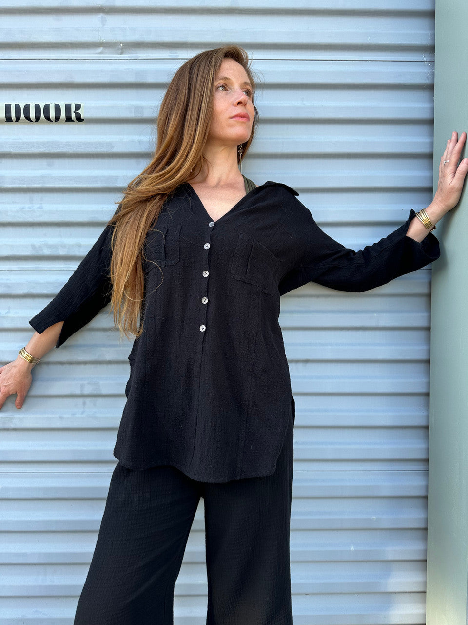 Nala  Crossfire Gauze Top FINAL SALE 