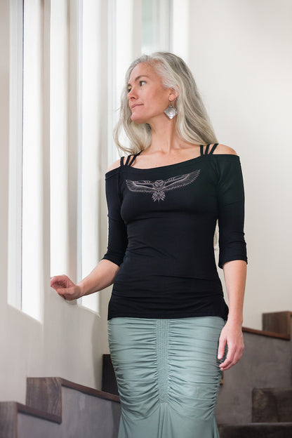 Heart Wing Owl Top
