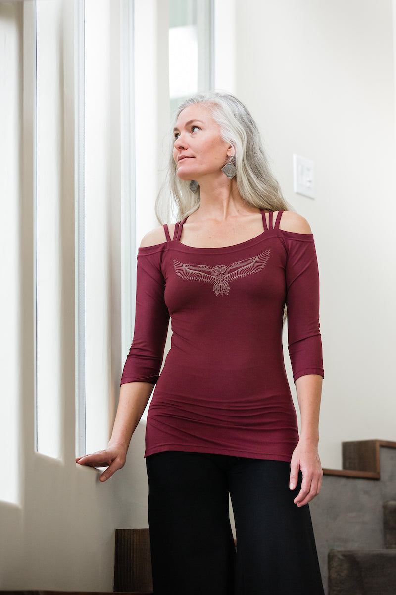 Heart Wing Owl Top
