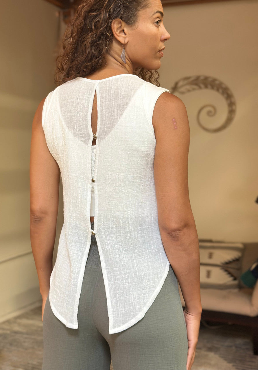 High Low Gauze Top 