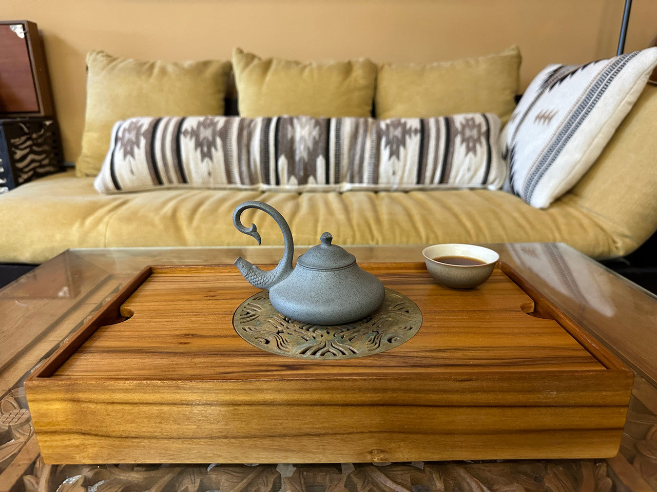 'Temple Gates' Teak Tea Altar  