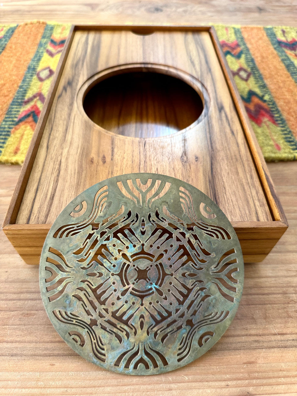 'Temple Gates' Teak Tea Altar  