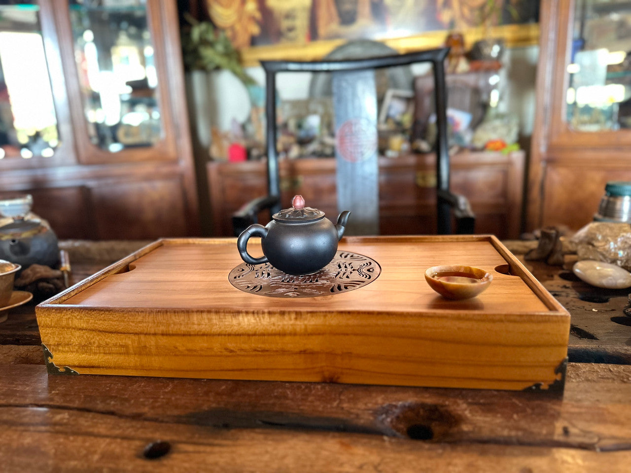 'Temple Gates' Teak Tea Altar  
