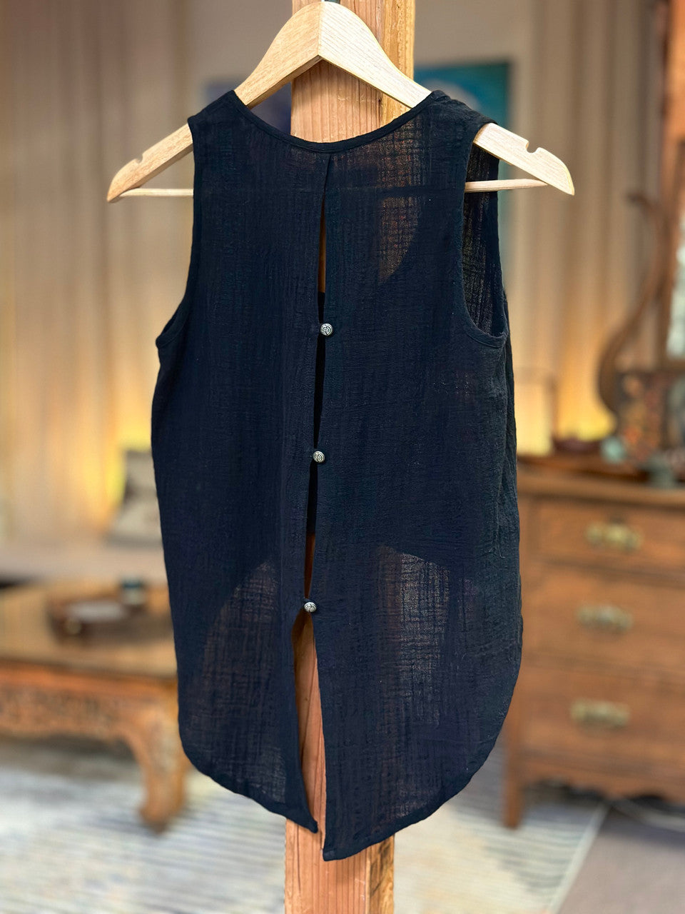 High Low Gauze Top 