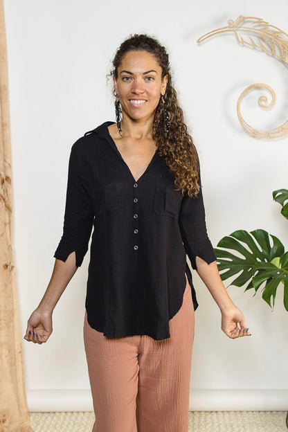 Nala  Crossfire Gauze Top FINAL SALE 
